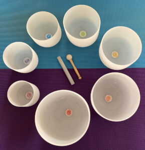 Singing bowls - white